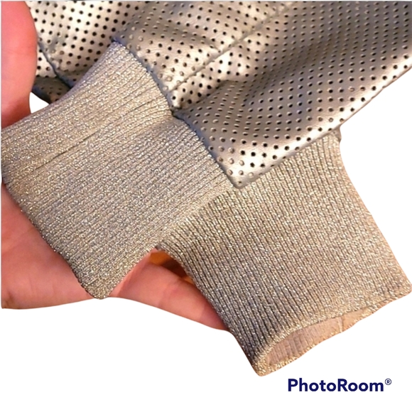 VJC Versace Silver Perforated Jacket - Picture 3 of 14